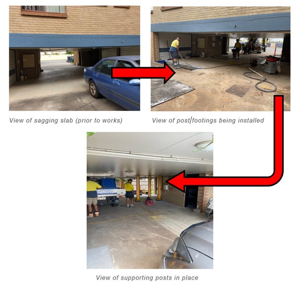 understanding deflecting and sagging suspended slabs